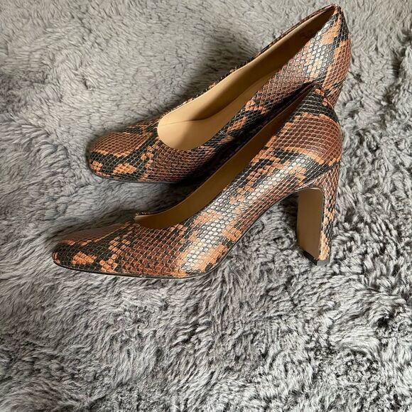 Franco sarto faux snake print heels - Picture 6 of 8